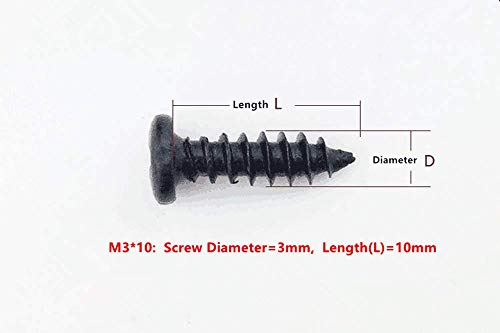 500pcs/Set M3=3MM Diameter Phillips Pan Head Screws Self Tapping Drilling Screws Assortment Kit Carbon Steel 6mm 8mm 10mm 12mm 16mm 18mm 20mm Length