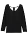 PERSUN Women's Versatile Sexy Long Sleeve Backless Drape Blouse T-shirt Top