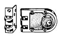 535-53-51 Jimmy Proof Lock Double Cylinder Bronze Lacquer by Kaba Ilco