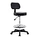 Wahson Office Chairs Wahson Tall Drafting Stool, Height Adjustable Rolling Office Chair Work Stool with Back and Wheels for Home Office Workplace Studio, seat Height 19.7-27.5''