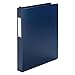 Wilson Jones Hanging Dubllock Round Ring Poly Binder, 8.5 x 11 Inches, 1-Inch Capacity, Blue (W390-14BL)