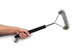 Great Aussie BBQ Grill Brush - Premium Quality 18 Inch 3 Sided - Stock Liquidation Sale - Stainless Steel Bristles - Great Gift Idea - Heavy Duty Barbecue Grill Cleaner - Safe For You And Your Grill - Gift Box - Guaranteed.