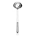 New Star Foodservice 52305 4 oz Hollow Handle Deep Soup Ladle, 13.25