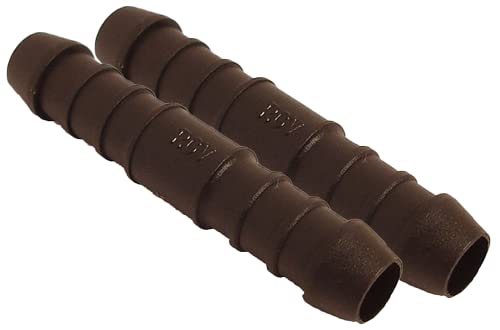 2x 8mm 5/16" Straight In-Line Hose Tube Pipe Connector Joiner Air Fuel Water - FREE FIRST CLASS UK POSTAGE!