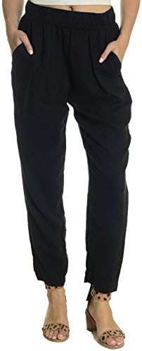 Raquel Allegra Women's Easy Pant in Black, 2