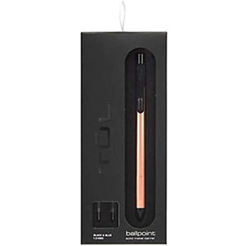 TUL® Fine Writing Solid Metal Barrel Ballpoint Pen With 2 Refills