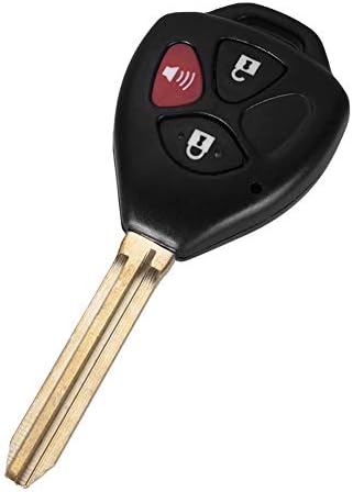 YUSHHO56T Car Key Case Ignition System Key Cover 3 Buttons Replacement Remote Car Key Fob Case Shell with Uncut Blade for Toyota
