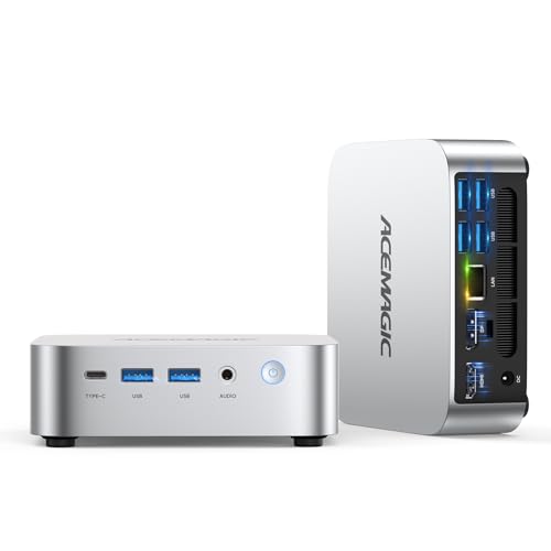 ACEMAGIC K1 Mini PC, Core i5 12600H (12C/16T), 32GB DDR4 1TB SSD Micro Desktop Computer for Office/Home Cinema/Meeting/Business/Trip【Wifi6/Bluetooth5.2/DP+HDMI+USB-C】