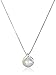 Amazon Essentials Sterling Silver and 14k Yellow Gold Freshwater Cultured Pearl Diamond Accent Pendant Necklace (8mm), 18