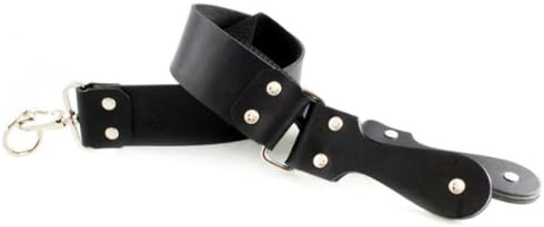 Black Latigo Two Inch Leather Shaving Strop sharpener by Straight Razor Designs