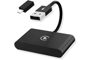 TULIYET Wireless CarPlay Adapter, Plug & Play Converts Wired CarPlay to Wireless, Convert Wired to Wireless CarPlay Fit for Cars from 2015 & iPhone iOS 10+