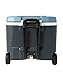 Igloo Max Cold Quantum 52 Quart Roller Cooler, Jet Carbon/Ice Blue/White