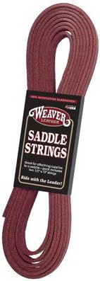 Weaver Leather 30-1727 Horse Saddle String, Burgundy Leather, 1/2 x 72-in.