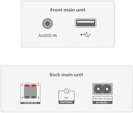 TAM3205M2 HiFi Microchaîne, Bluetooth, Lecteur CD, USB, Radio FM Auracast, 85% matières recyclées après consommation