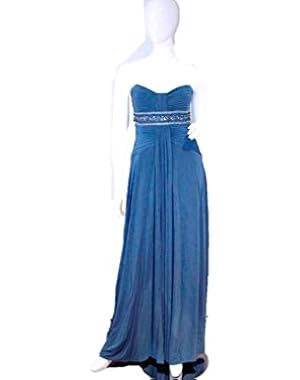 BCBG Women's Long Evening Gown Dress, Blue