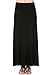 TL Women's Summer Casual Floor Length Fold Over Long Maxi Maternity Skirt