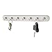 Spectrum Diversified 53703 Seven Hook Key Rack, White