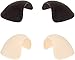 The Natural Women's Shoulder Pads w/Flaps 2 Pack (Charcoal/Nude, Regular)