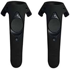 Uniuni 1 Pair Protective GelShell Silicone Wand Skin Protector For HTC VIVE Virtual Reality VR Device Controller - Black
