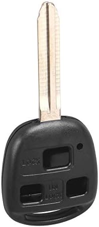 Grebest Remote Key Case Ignition System Key Case Portable Remote 3 Button Key Fob Case Cover for Toyota FJ/Land Cruiser Camry - Black