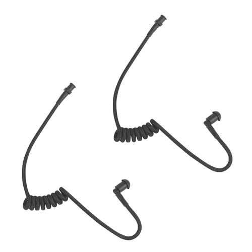 JUYODE Black Braid Earpiece Tube Replacement