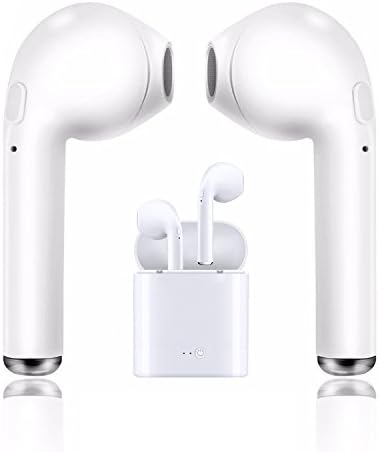 Wireless Headset, Bluetooth Headset Mini In-Ear Headphones Sports Headphones for iPhone X/8/7/6/6s and Most Android Smartphones (White)