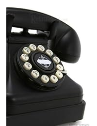 Crosley Hervidor de agua clásico teléfono de computadora, Negro