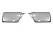 Kasei H3-VCW Fits Hummer H3 Side Air Intake Hood Vents Covers Chrome Moulding Bezel