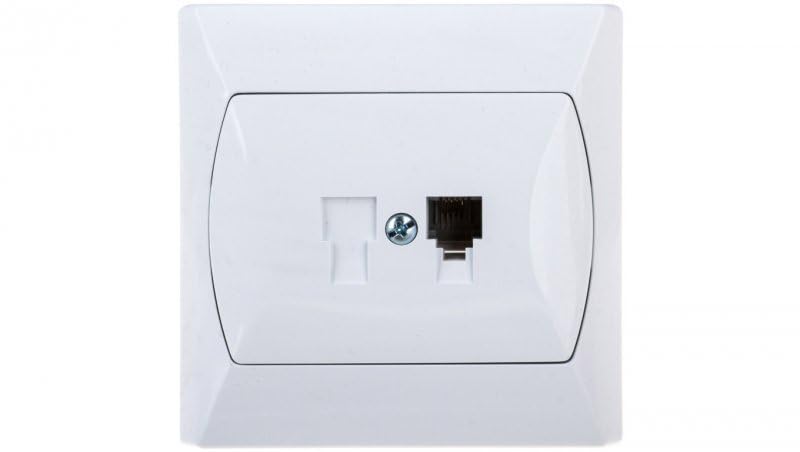 Ospel GPT-1A/00 Socket White IP20, 82 mm 31 mm 82 mm 37.5 g
