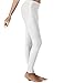Yogareflex Women's Active Yoga Running Pants Workout Leggings – Hidden Pocket , White , Large
