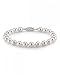 14K Gold 7-8mm Round White Freshwater Cultured Pearl Bracelet - AAA Quality