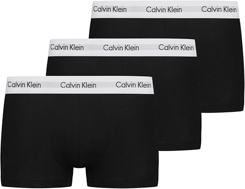 Uomo Pantaloncini Boxer Vita Bassa Confezione da 3 Intimo, Nero (Black), L