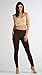 Premium Ultra Soft High Waist Leggings for Women - SL1 Brown - Small/Medium