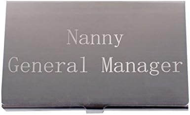 Personalized Silver Business Card Engraved Metal Holder Case for Gift Birthday