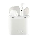 RVZHI Wireless Bluetooth Headset, Earphones Wireless Headphones,Hands-Free Calling Earphones Sport Driving Earbuds Built-in-Mic&Charging Case Compatible phoneX/8/7, Samsung,Android-White (White)