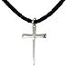 NOVICA Sterling Silver Men's Cross Pendant Necklace with 20