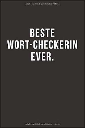 Beste Wort Checkerin Ever Notizbuch Journal Tagebuch