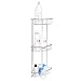 ToiletTree Products Rust Proof Stainless Steel Shower Floor Caddy, 3 Tiers