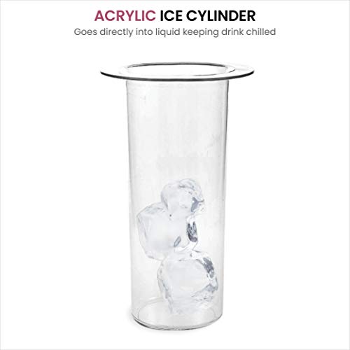 1-Gallon-Glass-Beverage-Dispenser-with-188-Stainless-Steel-Spigot-100Leak-Proof-Wide-Mouth-Easy-Filling-Drink-Dispenser-with-Ice-Cylinder-Keeps-Beverage-Cold-For-Outdoor-Parties-and-Daily-Use