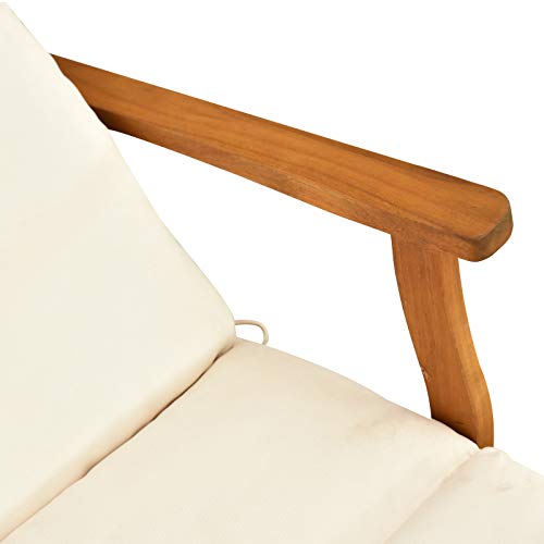 Outsunny Reclining Relaxing Chaise Lounge Chair with 4Level Adjustable