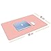 Rosegold Desk Pad, Mousepad, Desk Blotter, Blush Pink Mouse Pads for Computers, Pretty Office Desk Accessories for Women, Reversible Pink Mouse Pad, 80x40cm Pink Mat Pad, Rose Gold Office Decor