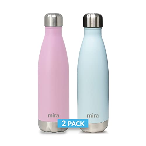 MIRA 17 Oz Stainless Steel Vacuum Insulated Water Bottle - Double