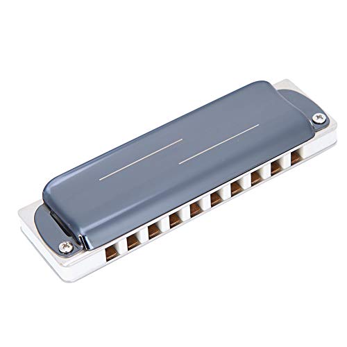 Ab Major Harmonica 10 Holes Mouth Organ for Beginners Professional Performance (White) Musical Instrument