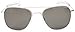 Randolph Aviator Polarized Sunglasses,Matte Chrome/Grey 58 mm