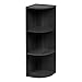 IRIS USA 3-Tier Corner Curved Shelf Organizer, Black