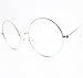 Agstum Retro Round Optical Rare Wire Rim Eyeglass Frame 48mm (Silver)