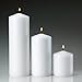 Vanilla Pillar Candles Set of 3 - Dripless Unscented - 3x3, 3x6 & 3x9 Decorative Candles for Home Decor & Table Centerpieces, PARNOO