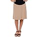 STRETCH IS COMFORT Women's A-Line Skirt Beige Medium