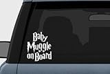 Harry Potter Baby Muggle on Board Vinyl Decal Sticker (5.5