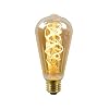 Lucide LED Bulb – Filament lamp – diametro 6,4 cm – LED Dimb. – E27-1x5W 2200K – Amber, 1 x 1 x 14.6 cm